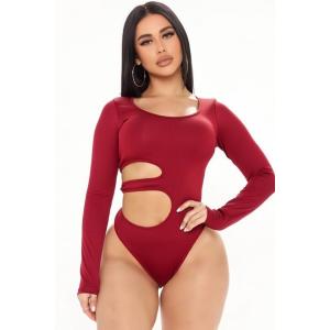 Women’s Cut-Out Long Sleeve Bodysuit
